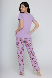 Zivame Toy Story Knit Cotton Pyjama Set - Orchid Bloom — thumbnail 3